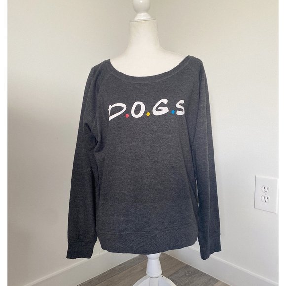 DOGS Friends Grey Iconic Logo Sweatshirt D.O.G.S. - Picture 1 of 5